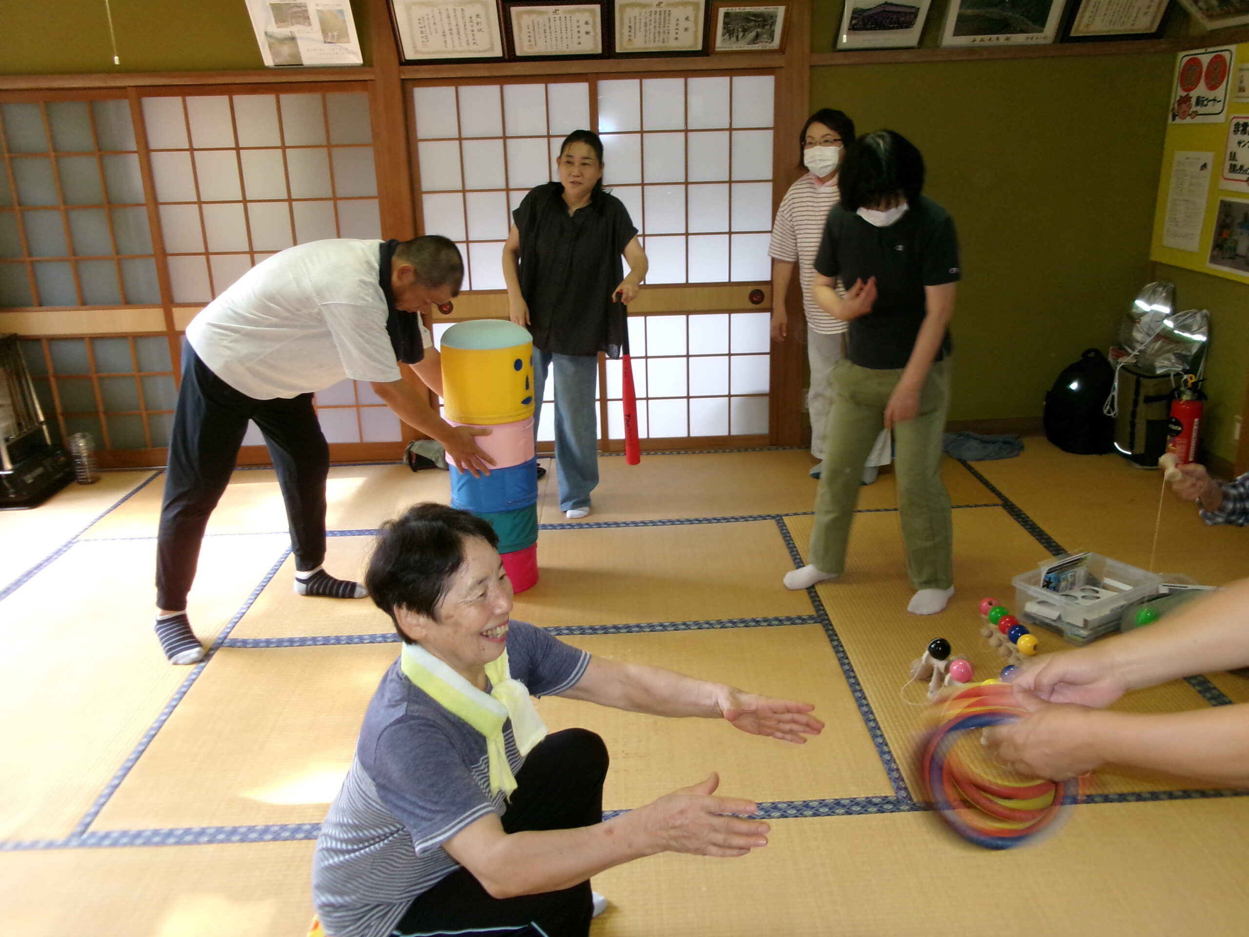 【岩熊区】　ニュースポーツで健康づくりを行いました！！