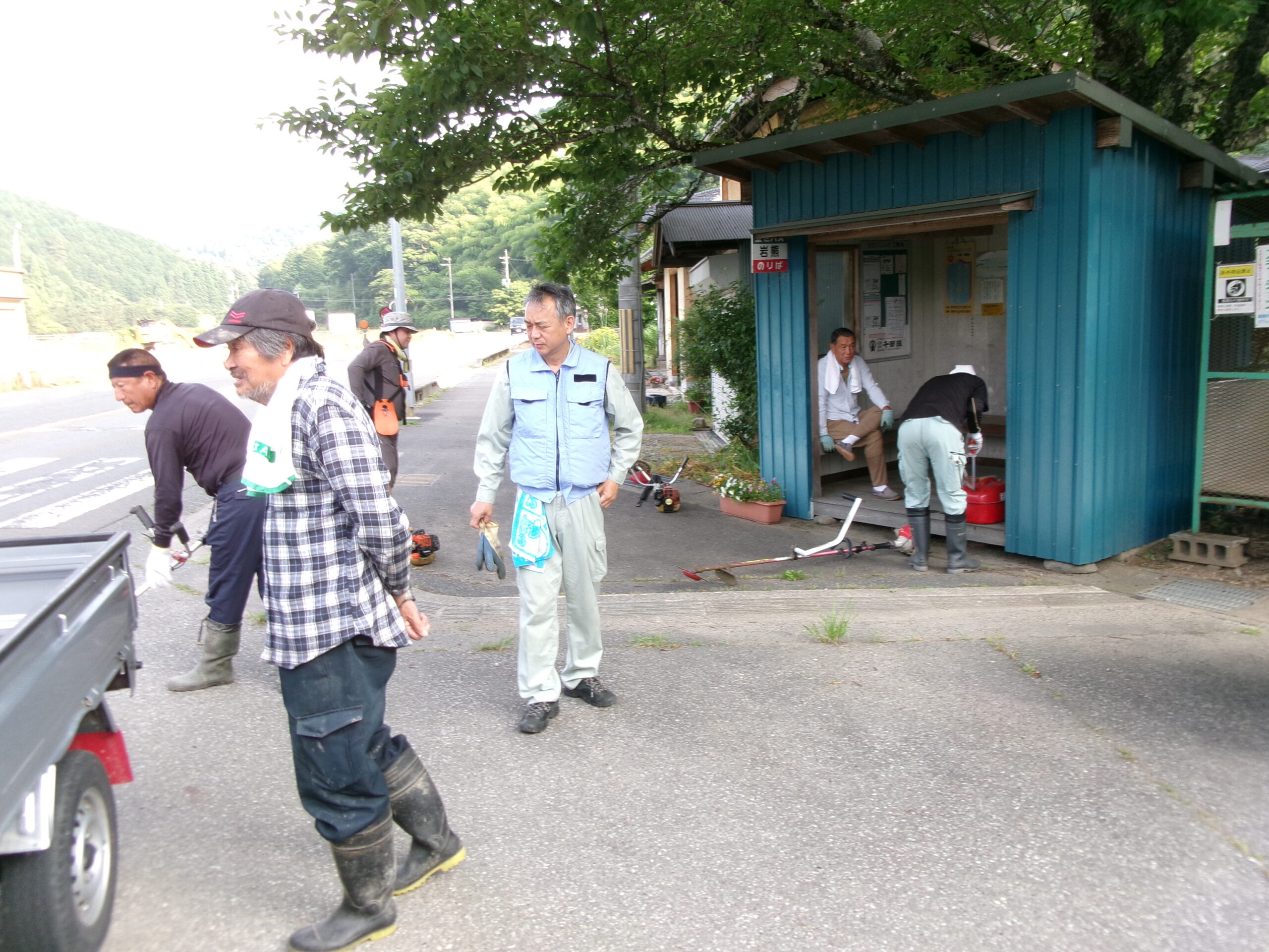 【岩熊区】　6月22日　岩熊区 恒例の草刈日役を実施しました！！　