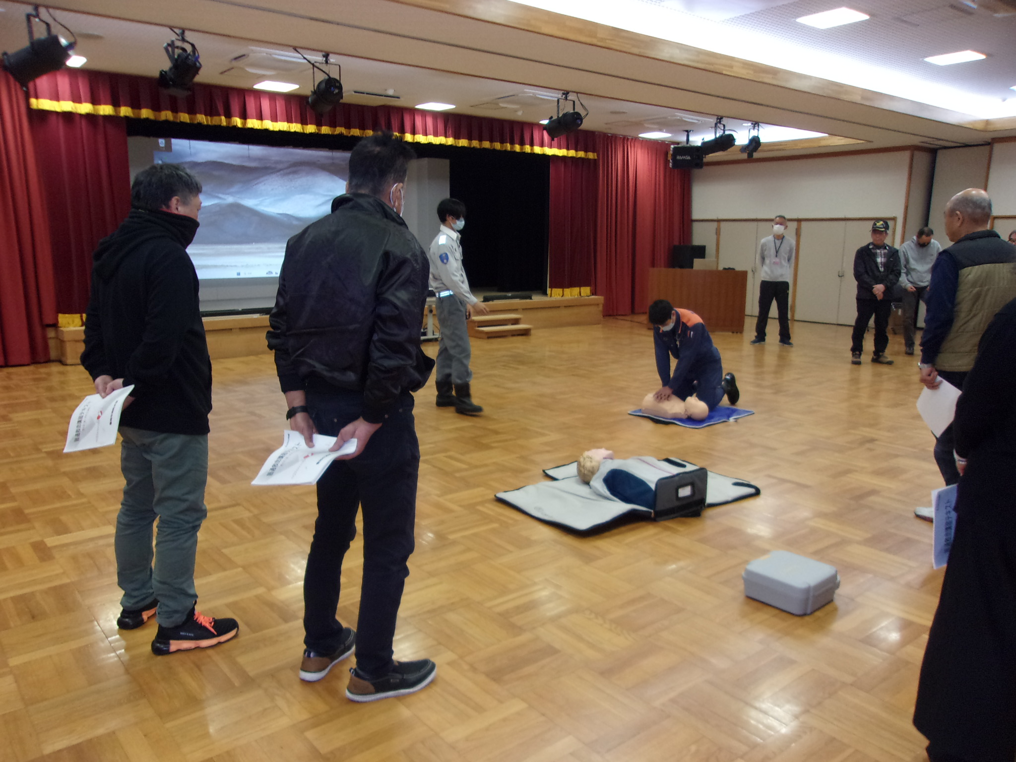 五荘防災クラブ　　研修会②「普通救命講習」を開催しました！！