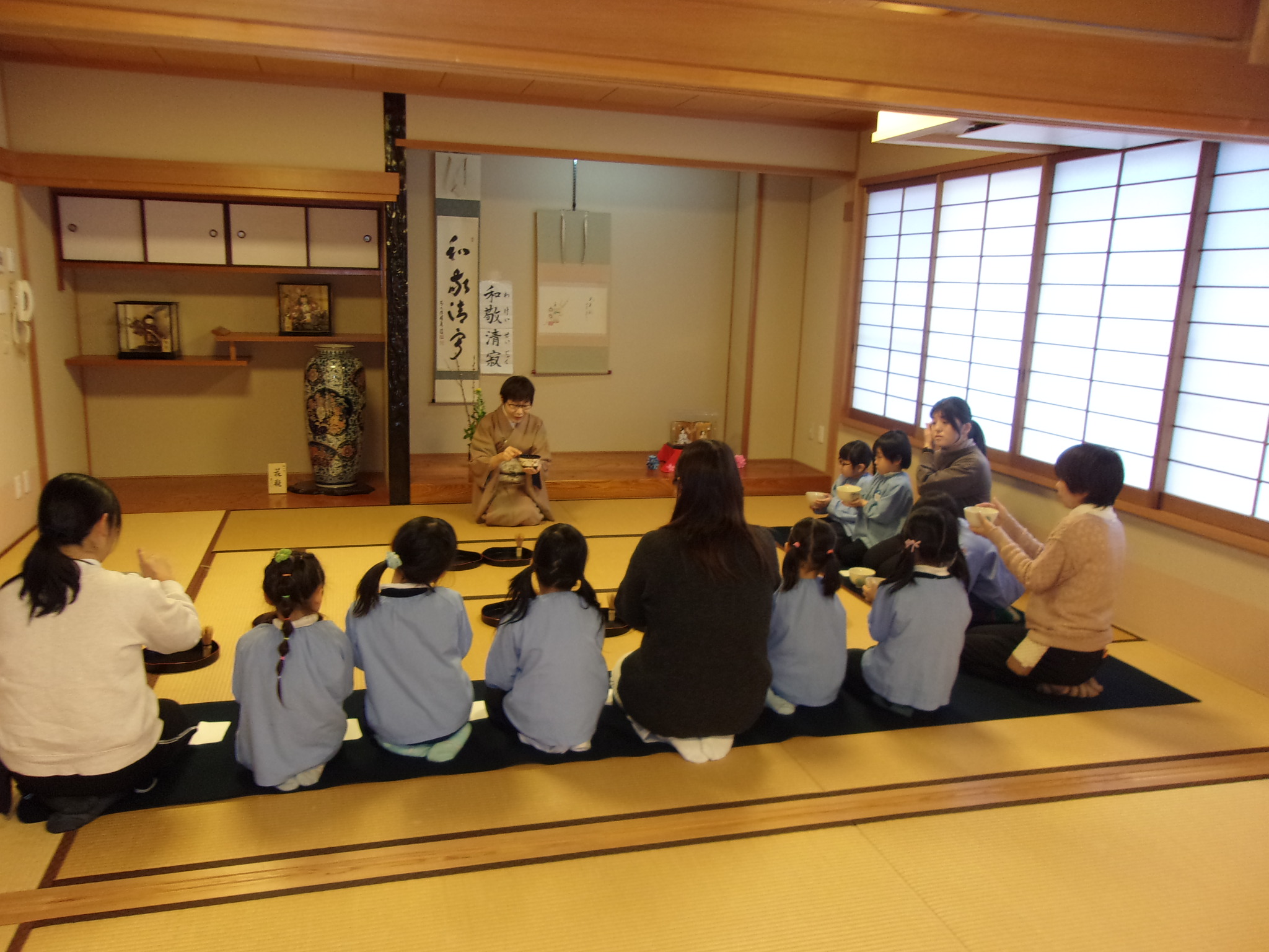 幼稚園との交流会（お茶会&もちつき交流会）！！